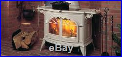 Vermont Castings Wood Stove Encore Catalytic WHITE BISCUIT Cast Iron Porcelain