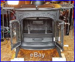 Vermont Castings Wood Stove Intrepid II 1900 Catalytic Burning Cast Black