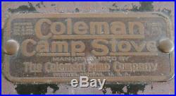 Vintage 1920's Coleman 2 Burner Model # 2, Camp Stove
