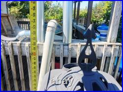 Vintage 1942 Bellaire Pine Oak Cast Iron Pot Belly Wood Burning Stove #219