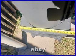 Vintage 1942 Bellaire Pine Oak Cast Iron Pot Belly Wood Burning Stove #219