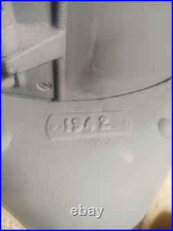 Vintage 1942 Bellaire Pine Oak Cast Iron Pot Belly Wood Burning Stove #219