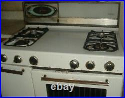 Vintage 1960 Atomic Age Roper Gas Stove with Heater For Restoration 35 1954004