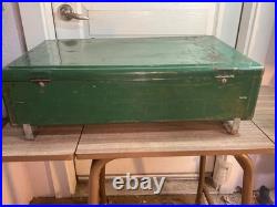 Vintage 1960s Coleman Model 413E Two Burner Gas Camp Stove With Legs/Towel Rack