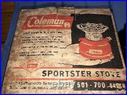 Vintage 1962 COLEMAN 501-700 Sportser Stove (Original Box)