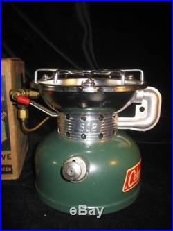 Vintage 1965 COLEMAN 502 700 Green SPORTSTER STOVE NOS Unused! CLEAN withBOX