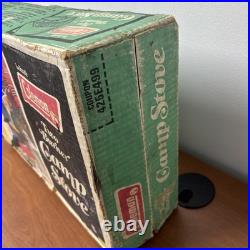 Vintage 1970s Coleman 2- Burner Camp Stove Model 425F499 with Original Box