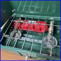 Vintage 1970s Coleman 2- Burner Camp Stove Model 425F499 with Original Box