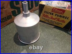 Vintage 1970s Coleman 425E499 2 Burner Stove Never Fired New Old Stock with Funnel