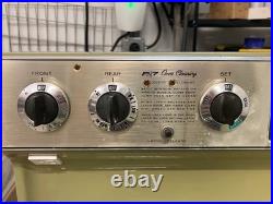 Vintage 1970s GE Avocado Green Electric Range Oven Stove Mid Century Retro