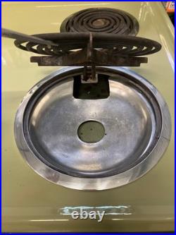Vintage 1970s GE Avocado Green Electric Range Oven Stove Mid Century Retro
