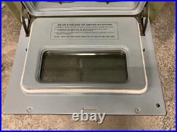 Vintage 1970s GE Avocado Green Electric Range Oven Stove Mid Century Retro