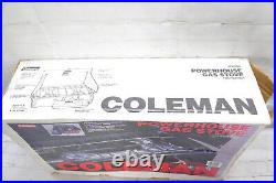 Vintage 1990 Coleman Model 413H Green Dual 2 Burner Gas Camping Stove W Box
