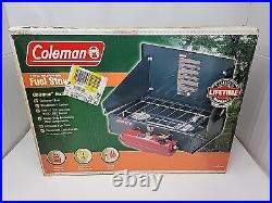 Vintage 1990s New Coleman Model 425F499T. 2-Burner Compact Camp Stove USA