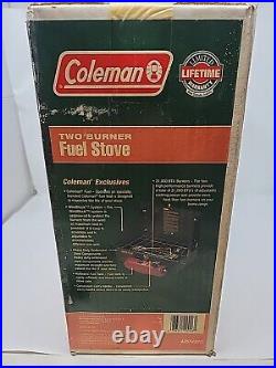 Vintage 1990s New Coleman Model 425F499T. 2-Burner Compact Camp Stove USA