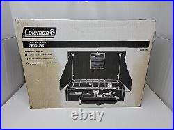 Vintage 1990s New Coleman Model 425F499T. 2-Burner Compact Camp Stove USA