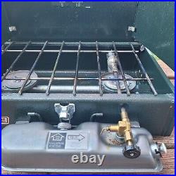 Vintage 1993 Coleman Dual Fuel 2 Burner Stove Model 424-700G USA Original Box