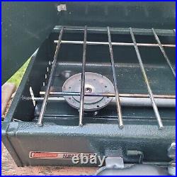 Vintage 1993 Coleman Dual Fuel 2 Burner Stove Model 424-700G USA Original Box