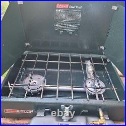 Vintage 1993 Coleman Dual Fuel 2 Burner Stove Model 424-700G USA Original Box