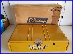 Vintage 4/72 Coleman Gold Bond 413G Stove w Box Works Great Clean