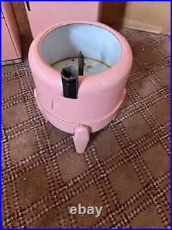 Vintage 50s Wolverine Tin Pink Toy Kitchen Set Fridge Stove Sink Washing Machine