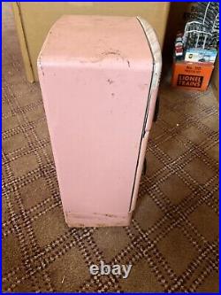 Vintage 50s Wolverine Tin Pink Toy Kitchen Set Fridge Stove Sink Washing Machine