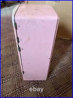 Vintage 50s Wolverine Tin Pink Toy Kitchen Set Fridge Stove Sink Washing Machine