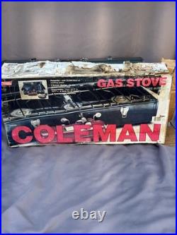 Vintage 80s Coleman 426E Three 3 Burner Camp Stove Used Once