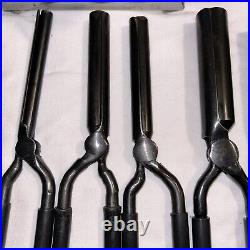 Vintage ANDCO Model 463 Thermal Ceramic Curling Iron Stove w 9 Curling Irons