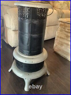 Vintage Antique 1600 Perfect Oil Kerosene Parlor Cabin Heater Stove Untested