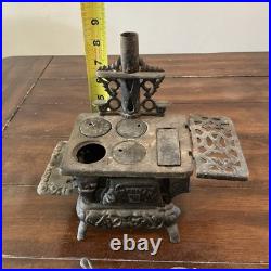 Vintage Antique Cast Iron American ATF Wood Stove Salesman Sample with Extras