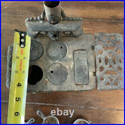Vintage Antique Cast Iron American ATF Wood Stove Salesman Sample with Extras