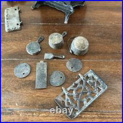 Vintage Antique Cast Iron American ATF Wood Stove Salesman Sample with Extras