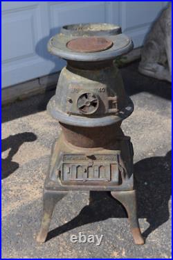 Vintage Antique Potbelly Atlanta Stove Works Stove No. 40 1889 Conestoga