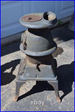Vintage Antique Potbelly Atlanta Stove Works Stove No. 40 1889 Conestoga