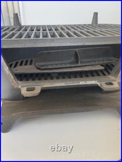 Vintage Atlanta Stove Works Sportsman Cast Iron Hibachi Grill Portable BBQ NEW
