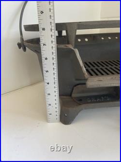 Vintage Atlanta Stove Works Sportsman Cast Iron Hibachi Grill Portable BBQ NEW