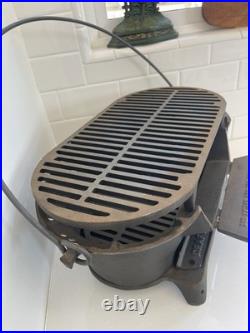 Vintage Atlanta Stove Works Sportsman Cast Iron Hibachi Grill Portable BBQ NEW