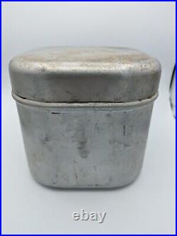 Vintage COLEMAN 502 single burner camp stove aluminum case 5/83 TESTED WORKS