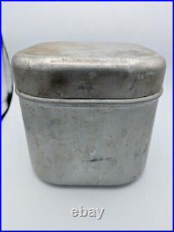 Vintage COLEMAN 502 single burner camp stove aluminum case 5/83 TESTED WORKS