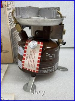 Vintage COLEMAN PEAK 1 Camp Stove 400-499 Backpack Made in USA New Old Stock