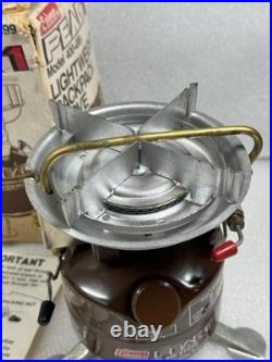 Vintage COLEMAN PEAK 1 Camp Stove 400-499 Backpack Made in USA New Old Stock