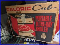 Vintage Caloric Ultra Ray model U1 Cub Camp Stove Broiler Oven USA Made Complete
