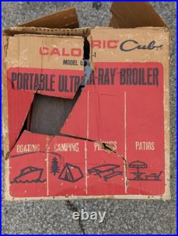 Vintage Caloric Ultra Ray model U1 Cub Camp Stove Broiler Oven USA Made Complete