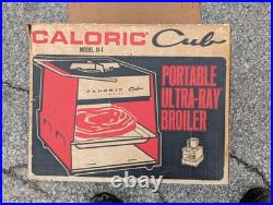Vintage Caloric Ultra Ray model U1 Cub Camp Stove Broiler Oven USA Made Complete