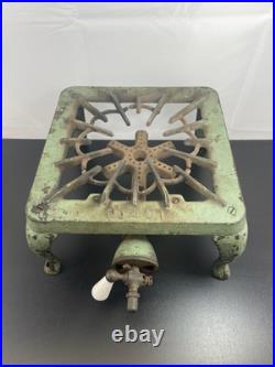 Vintage Cast Iron Griswold No. 401 Single Burner Camp Stove Erie Pa Not Tested
