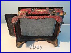 Vintage Cast Iron Toy ACME Stove salesman sample 6 Burners, Large 13 Long, PANS