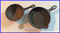 Vintage Cast Iron Toy ACME Stove salesman sample 6 Burners, Large 13 Long, PANS