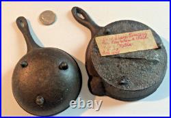 Vintage Cast Iron Toy ACME Stove salesman sample 6 Burners, Large 13 Long, PANS