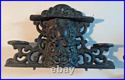 Vintage Cast Iron Toy ACME Stove salesman sample 6 Burners, Large 13 Long, PANS